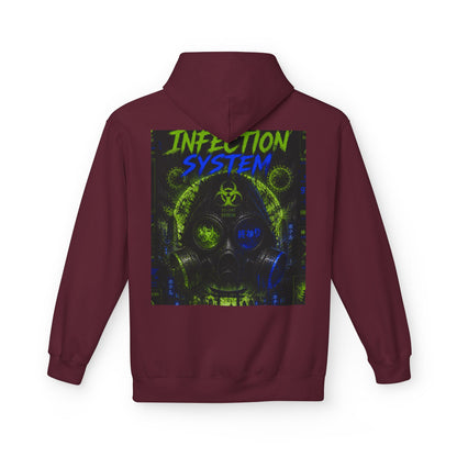 Hoodie - 'WOVN' Infection System Graphic Hoodie (Biohazard Streetwear)