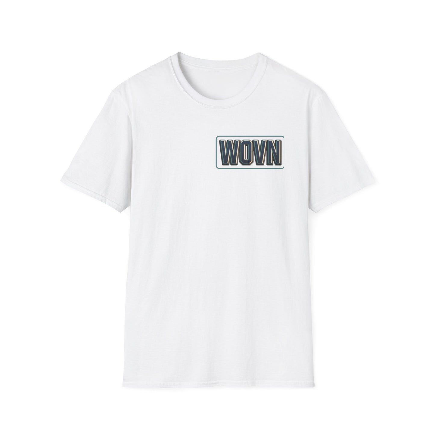 WOVN Retro Patch T-Shirt — Bold Vintage Logo Tee