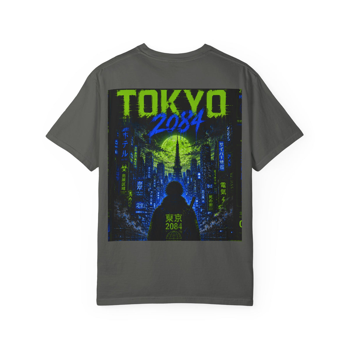 Tokyo 2084 Graphic T-Shirt — Neon Cyberpunk WOVN Design