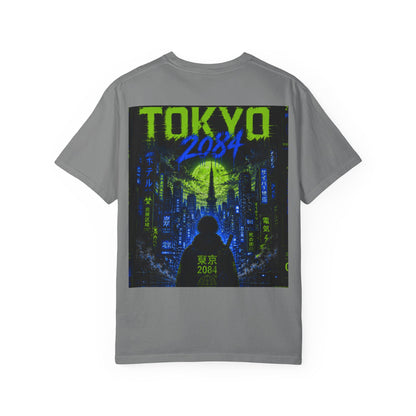 Tokyo 2084 Graphic T-Shirt — Neon Cyberpunk WOVN Design