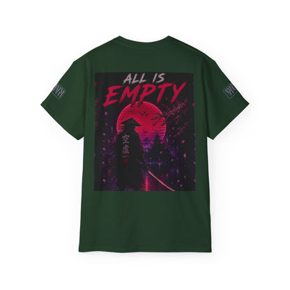 All Is Empty Tee — Vaporwave Retro Sunset Graphic T-Shirt