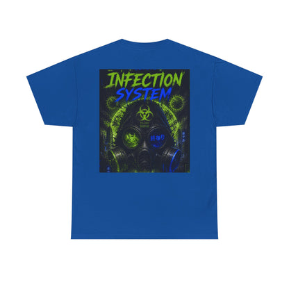Infection System Graphic Tee — Gas Mask Biohazard Streetwear