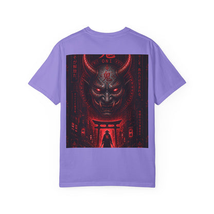 Demon Gate Graphic T-Shirt — Red Oni Samurai Back Print
