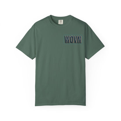T-Shirt — 'WOVN' Tengu Cyberpunk Graphic Tee (Garment-Dyed)