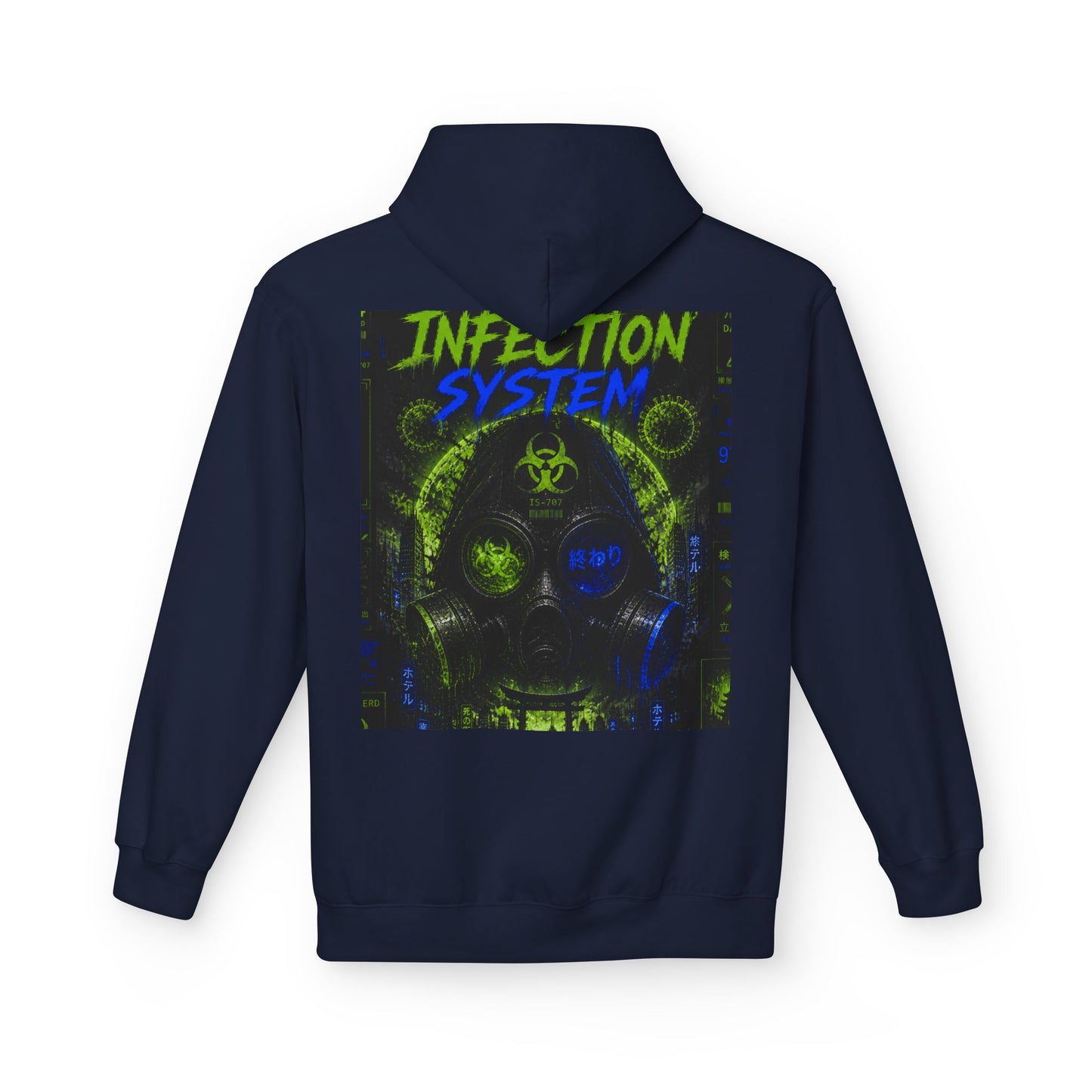 Hoodie - 'WOVN' Infection System Graphic Hoodie (Biohazard Streetwear)