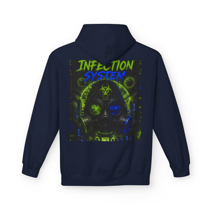 Hoodie - 'WOVN' Infection System Graphic Hoodie (Biohazard Streetwear)