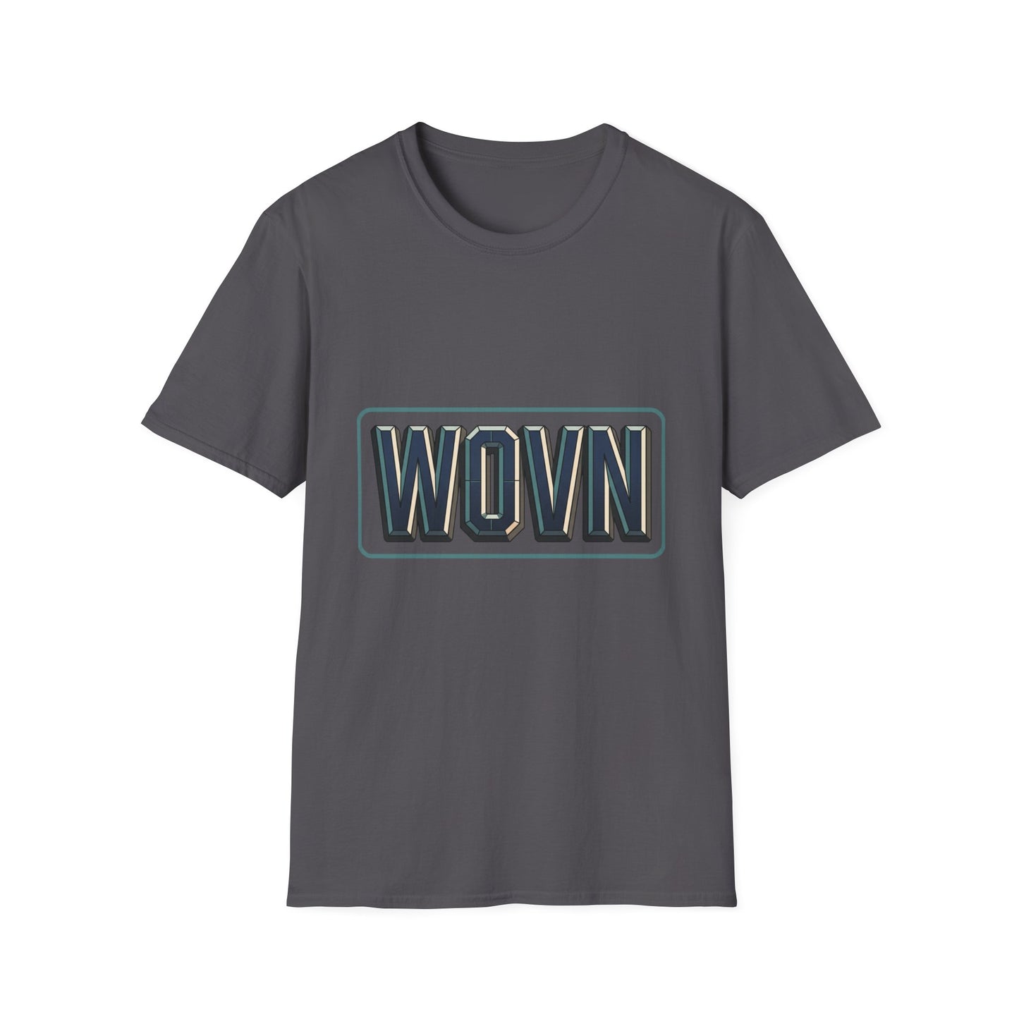 WOVN Retro Block Logo T‑Shirt — Vintage Athletic Graphic Tee