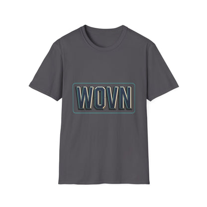 WOVN Retro Block Logo T‑Shirt — Vintage Athletic Graphic Tee