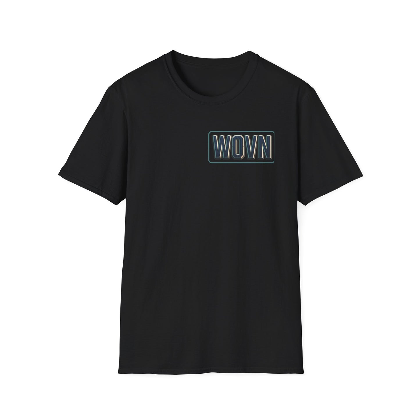 WOVN Retro Patch T-Shirt — Bold Vintage Logo Tee