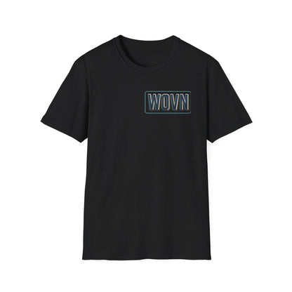 WOVN Retro Patch T-Shirt — Bold Vintage Logo Tee
