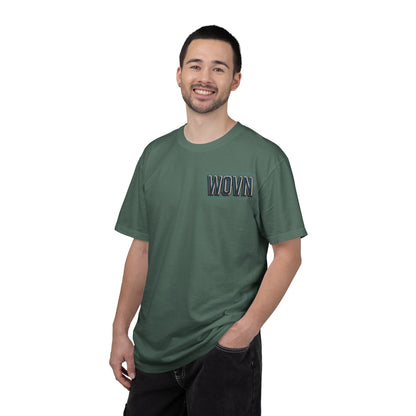 T-Shirt — 'WOVN' Tengu Cyberpunk Graphic Tee (Garment-Dyed)