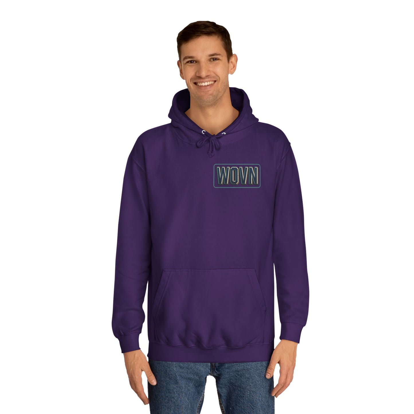 WOVN Neon City Hoodie — Retro Cyberpunk Streetwear Pullover