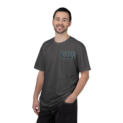 T-Shirt — 'WOVN' Tengu Cyberpunk Graphic Tee (Garment-Dyed)