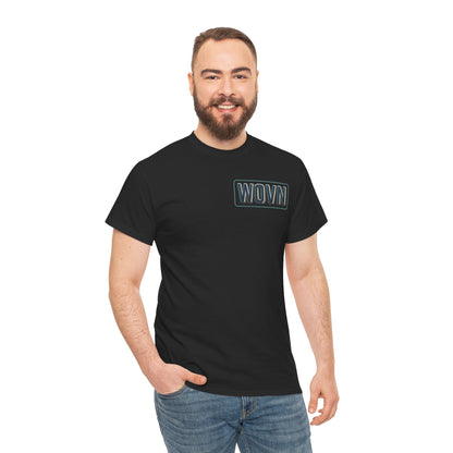 Graphic Tee — "Where Is Your Place?" Neon Cyberpunk Back Print