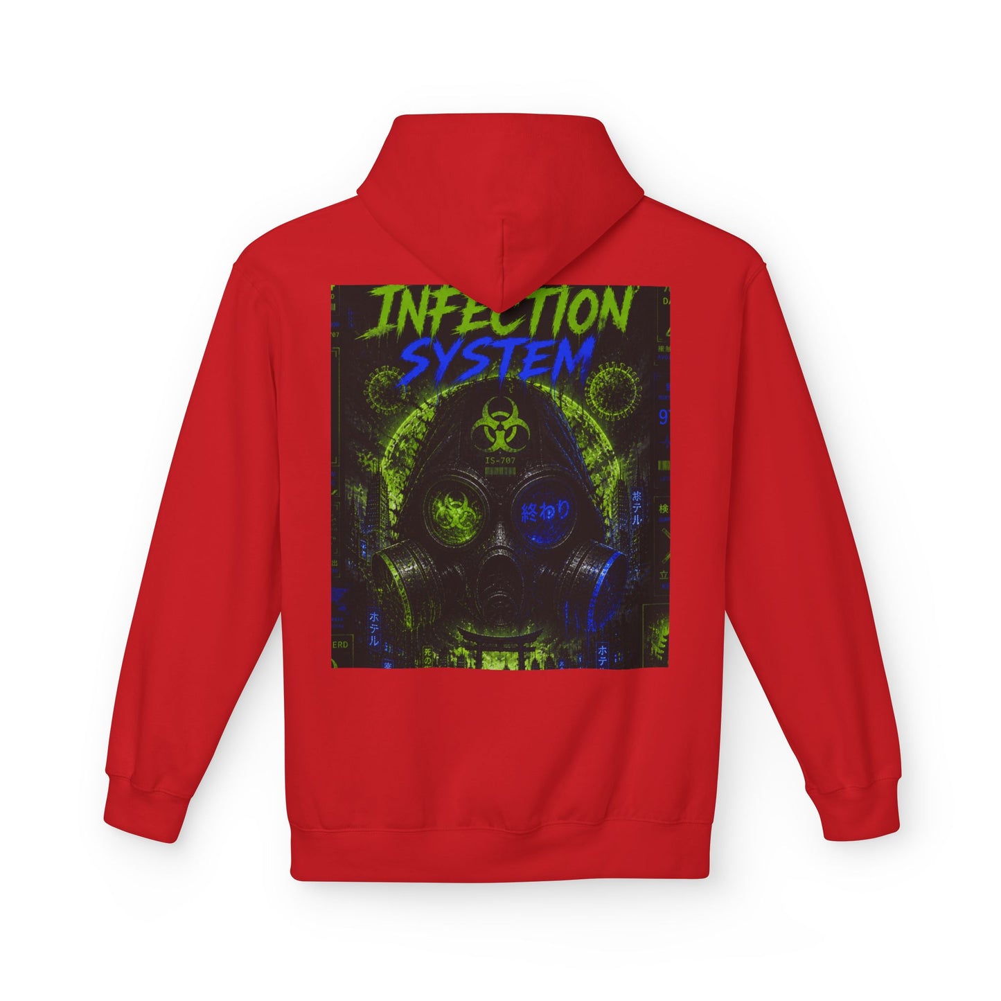Hoodie - 'WOVN' Infection System Graphic Hoodie (Biohazard Streetwear)