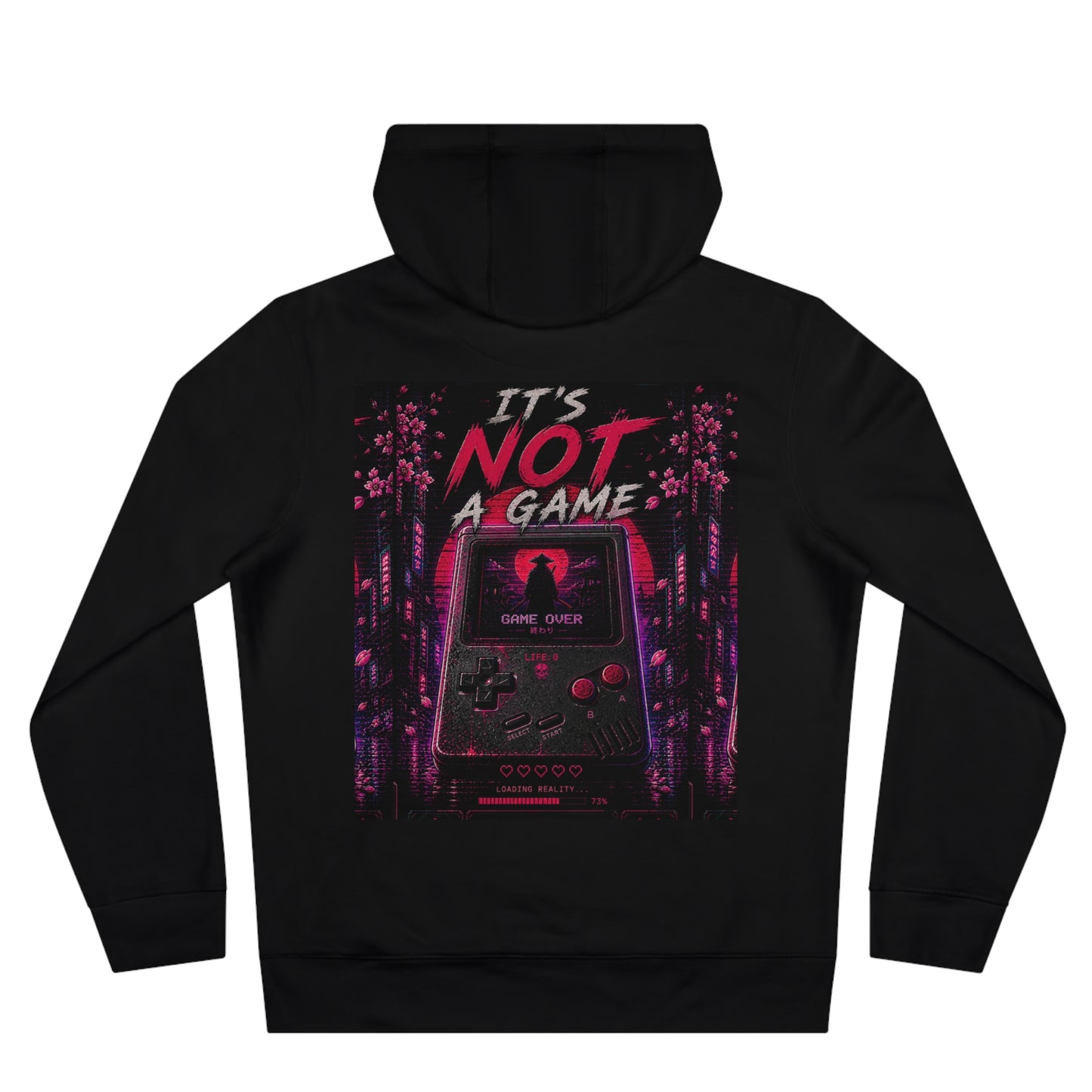 Retro Gaming Hoodie — “It’s Not a Game” Vaporwave Pullover