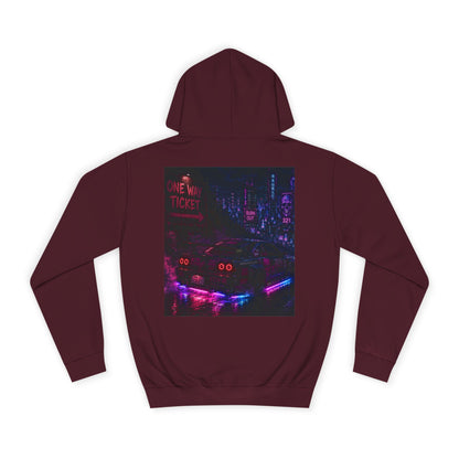 WOVN Neon City Hoodie — Retro Cyberpunk Streetwear Pullover