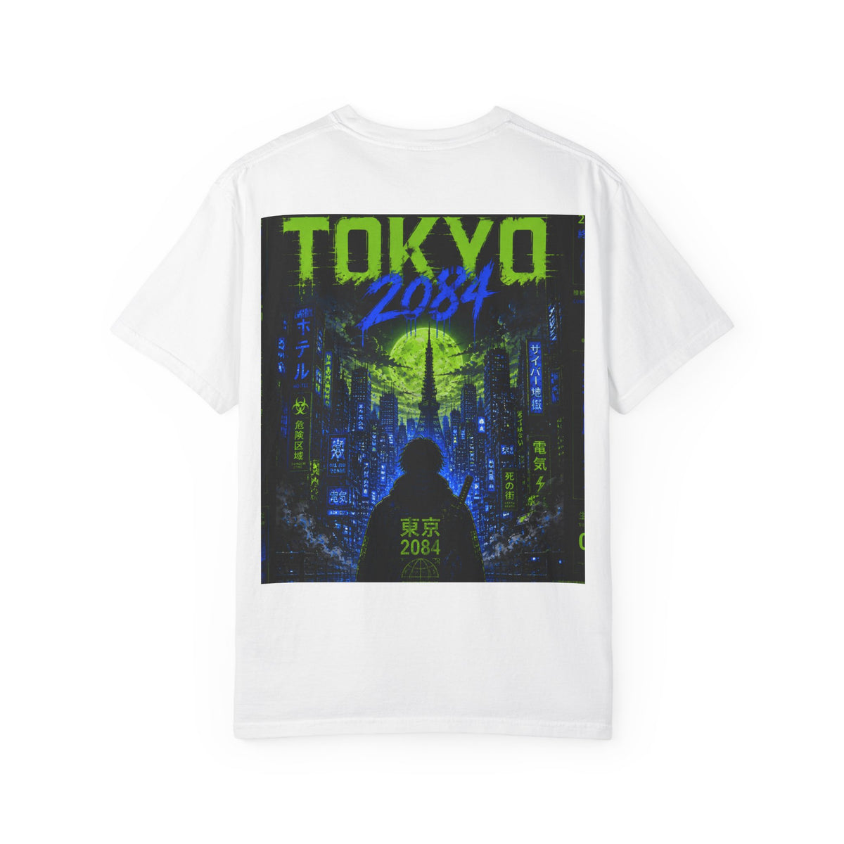 Tokyo 2084 Graphic T-Shirt — Neon Cyberpunk WOVN Design