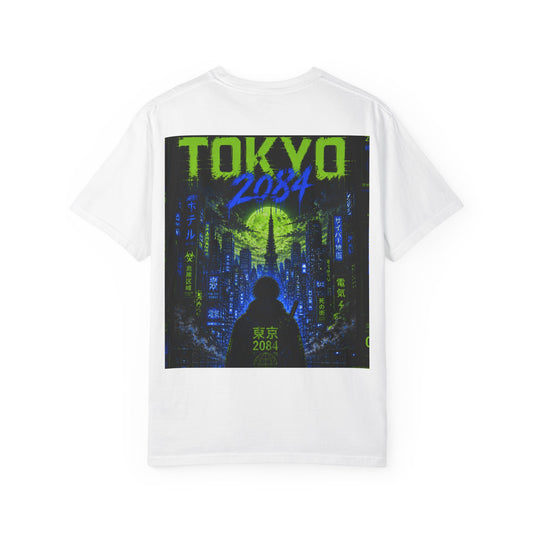 Tokyo 2084 Graphic T-Shirt — Neon Cyberpunk WOVN Design