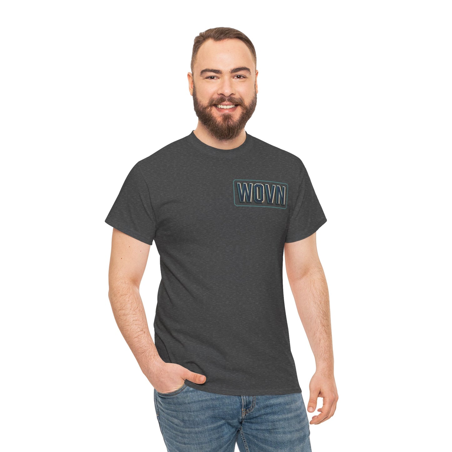 Graphic Tee — "Where Is Your Place?" Neon Cyberpunk Back Print