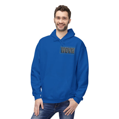 Cyber Demon Hoodie — WOVN Logo Tech Noir Graphic Pullover