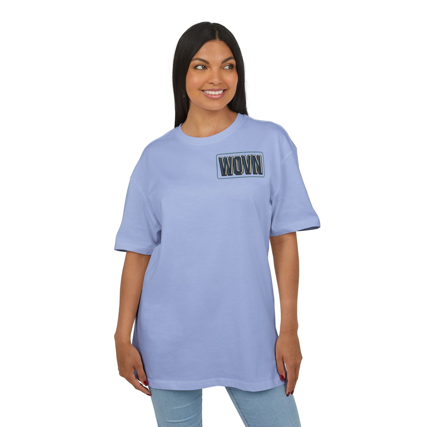 WOVN Neon City Tee — 'One Way Ticket' Oversized Graphic T-Shirt