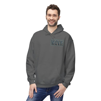 Cyber Demon Hoodie — WOVN Logo Tech Noir Graphic Pullover