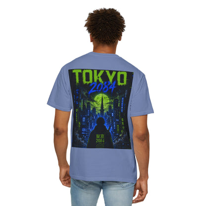 Tokyo 2084 Graphic T-Shirt — Neon Cyberpunk WOVN Design